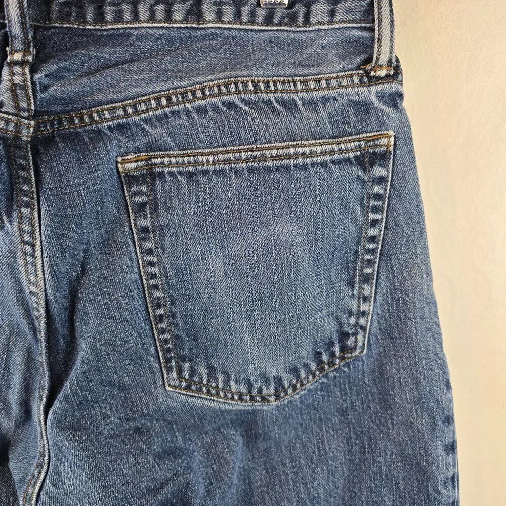 GAP Jeans Mens 34x32 Blue Denim Straight Fit Classic 100% Cotton Normcore Casual